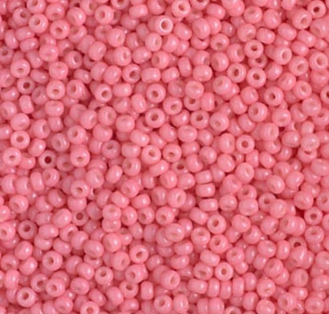 11/ Duracoat Dyed Miyuki Seed Bead, Opaque Guava, 4465