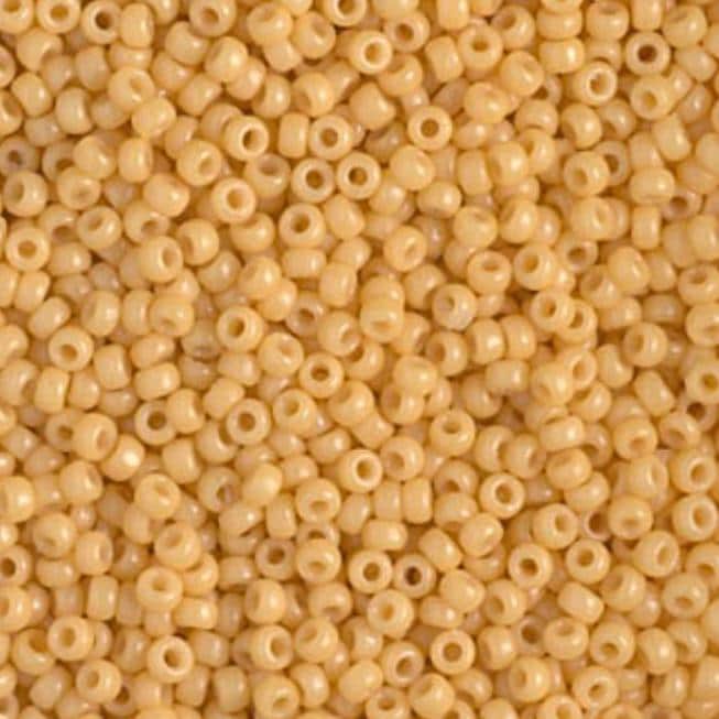 11/0 Duracoat Dyed Miyuki Seed Bead, Opaque Banana, 4452