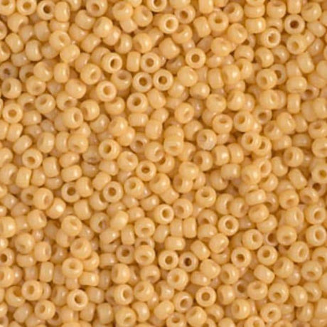 11/0 Duracoat Dyed Miyuki Seed Bead, Opaque Banana, 4452