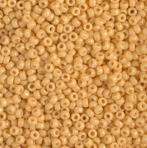 11/0 Duracoat Dyed Miyuki Seed Bead, Opaque Banana, 4452