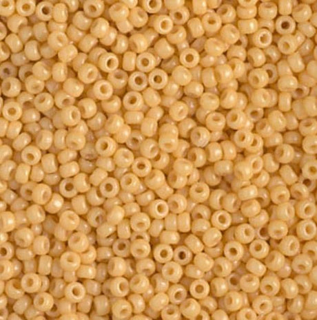 11/0 Duracoat Dyed Miyuki Seed Bead, Opaque Banana, 4452