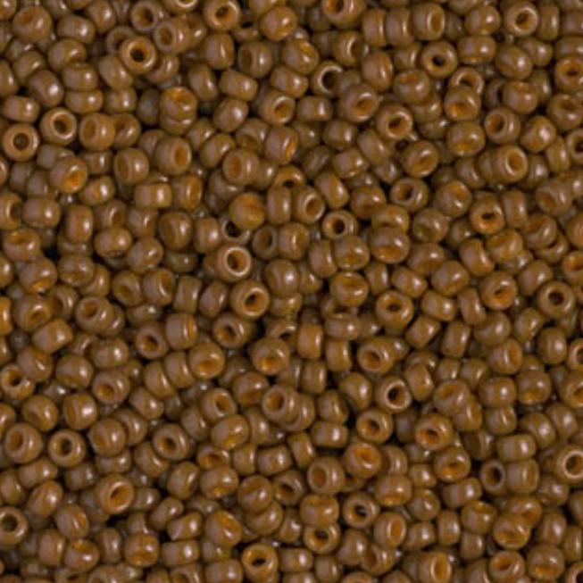 11/0 Duracoat Dyed Miyuki Seed Bead, Opaque Cognac, 4492