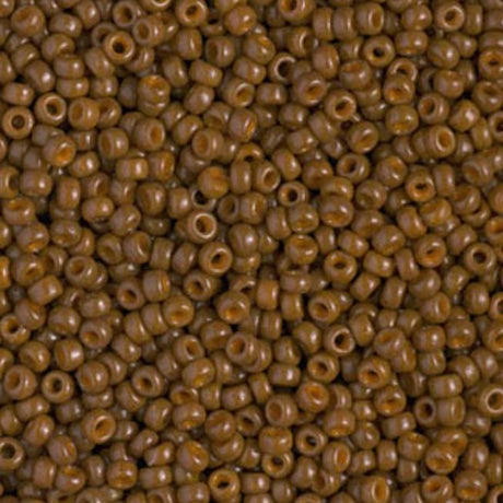 11/0 Duracoat Dyed Miyuki Seed Bead, Opaque Cognac, 4492