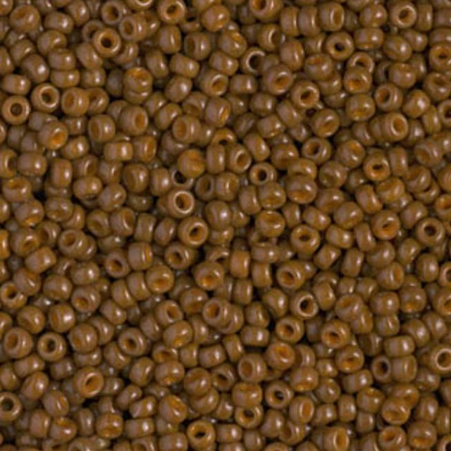 11/0 Duracoat Dyed Miyuki Seed Bead, Opaque Cognac, 4492