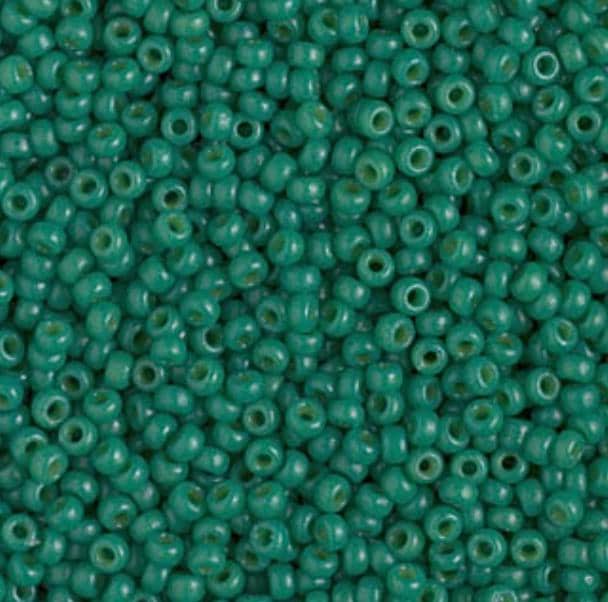 11/0 Duracoat Dyed Miyuki Seed Bead, Opaque Spruce, 4477