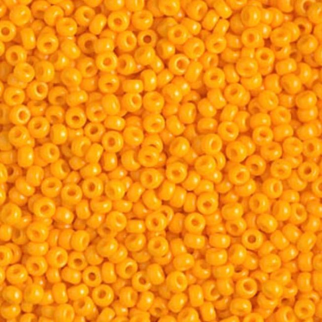 11/0 Duracoat Dyed Miyuki Seed Bead, Opaque Light Squash, 4453