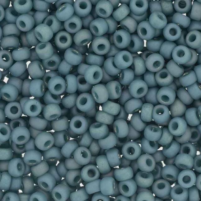 8-4702 Frosted Opaque Glaze Rainbow Peacock, Miyuki Seed Bead, 8/0