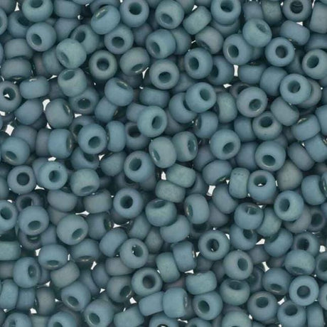 8-4702 Frosted Opaque Glaze Rainbow Peacock, Miyuki Seed Bead, 8/0