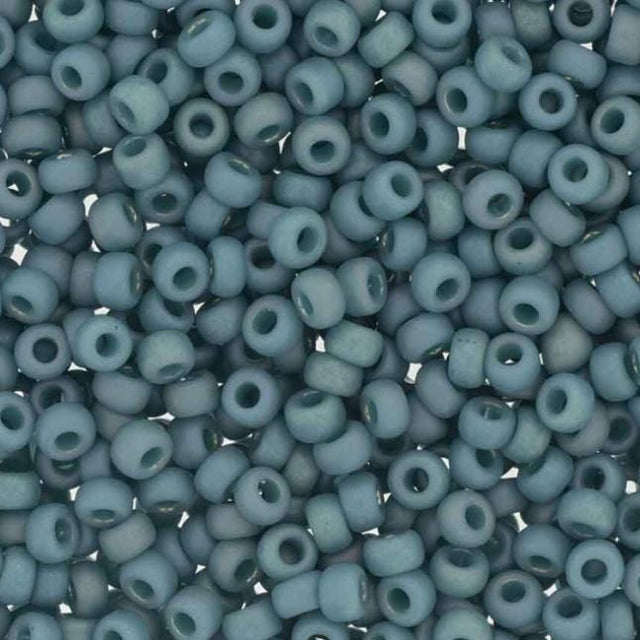 8-4702 Frosted Opaque Glaze Rainbow Peacock, Miyuki Seed Bead, 8/0