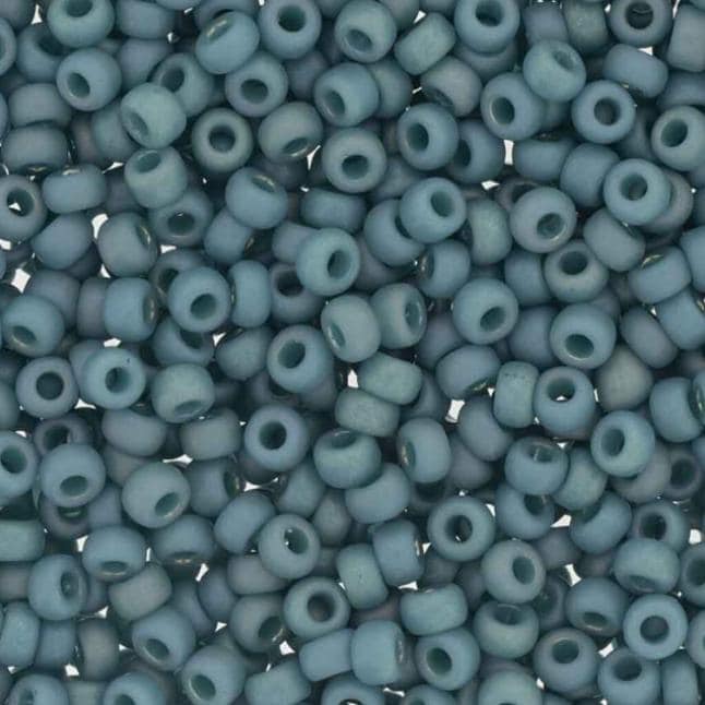 8-4702 Frosted Opaque Glaze Rainbow Peacock, Miyuki Seed Bead