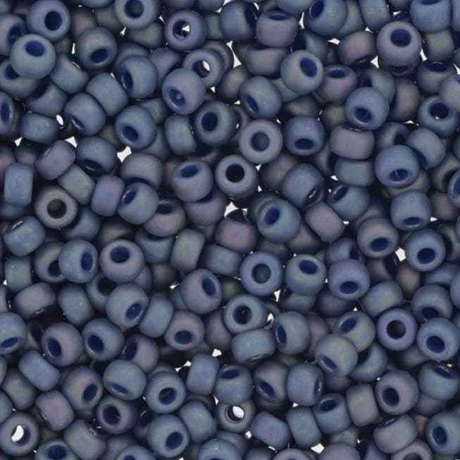 8-4703 Frosted Opaque Glaze Rainbow Nebula Blue, Miyuki Seed Bead 8/0