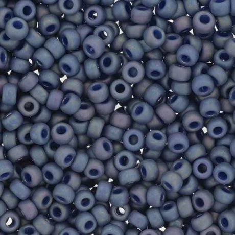8-4703 Frosted Opaque Glaze Rainbow Nebula Blue, Miyuki Seed Bead 8/0