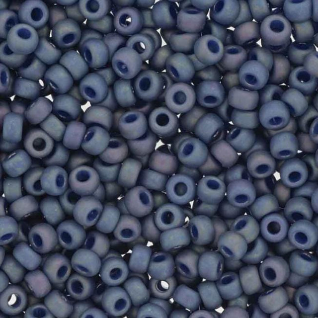 8-4703 Frosted Opaque Glaze Rainbow Nebula Blue, Miyuki Seed Bead 8/0