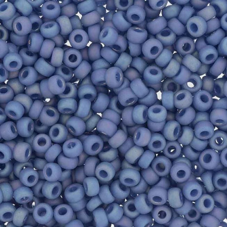 8-4704 Frosted Opaque Glaze Rainbow Soft Blue, Miyuki Seed Bead, 8/0