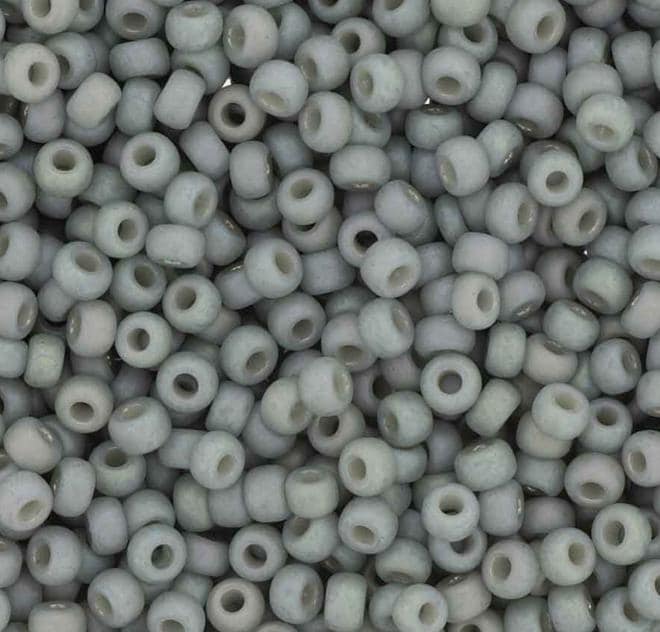 8-4705 Frosted Opaque Glaze Rainbow Cadet Gray, Miyuki Seed Bead, 8/0