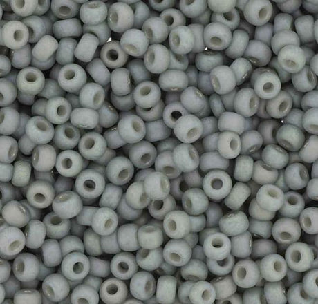 8-4705 Frosted Opaque Glaze Rainbow Cadet Gray, Miyuki Seed Bead, 8/0