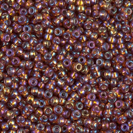11/0 Silver Lined Dark Topaz AB, Miyuki Seed Bead, 11-1005