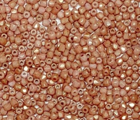 True 2MM Gold Luster, Fire Polish Czech Glass, 100 Beads