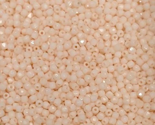 True 2MM Champagne Luster, Fire Polish Czech Glass, 100 Beads