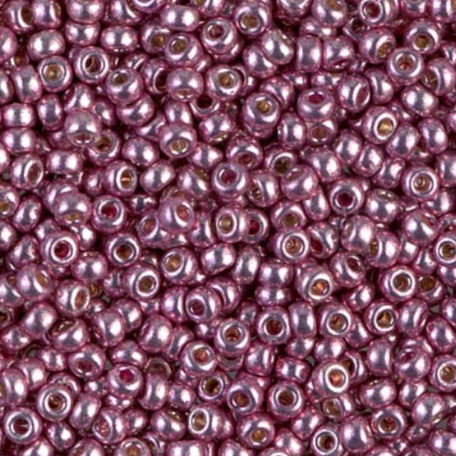 8/0 Duracoat Galvanized Miyuki Glass Seed Bead, Dusty Orchid, 4218
