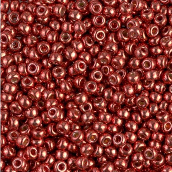 8/0 Duracoat Galvanized Miyuki Glass Seed Bead, Berry, 4208