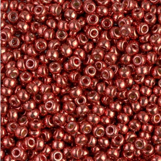 8/0 Duracoat Galvanized Miyuki Glass Seed Bead, Berry, 4208