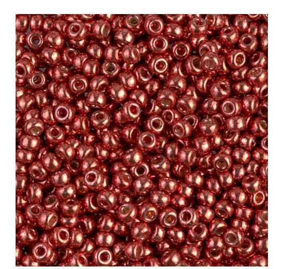 8/0 Duracoat Galvanized Miyuki Glass Seed Bead, Berry, 4208