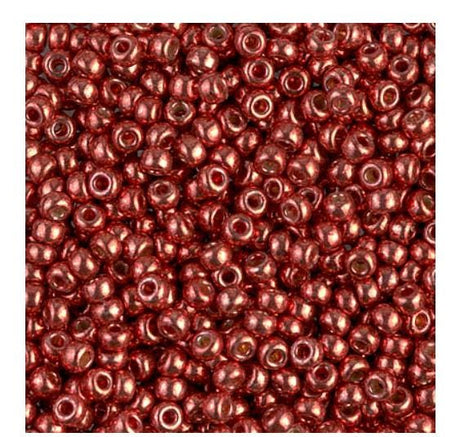 8/0 Duracoat Galvanized Miyuki Glass Seed Bead, Berry, 4208