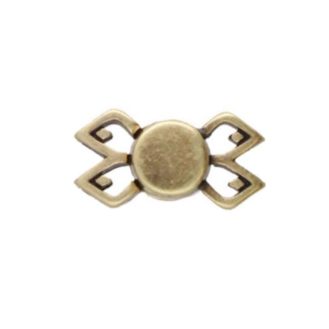 Cymbal Fylakopi ll GemDuo Magnetic Clasp, 013818-24K Gold Plate-1 piece