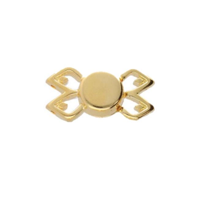 Cymbal Fylakopi ll GemDuo Magnetic Clasp, 013818-24K Gold Plate-1 piece