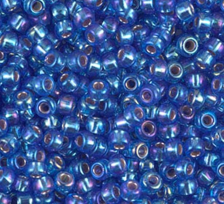 11-1019 Silverlined Sapphire AB, Miyuki Seed Bead 11/0