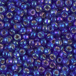 Silverlined Cobalt AB Miyuki round seed bead in color 1020 size 8.