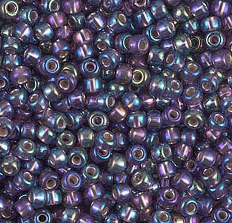 8-1024 Silverlined Amethyst AB, Miyuki Seed Bead 8/0