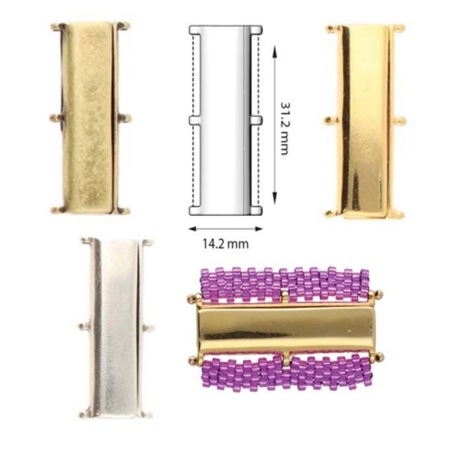 Cymbal Axos lll Delica Magnetic Clasp, 013431, 1 piece-Choose your color and quantity