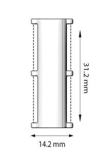 Cymbal Axos lll Delica Magnetic Clasp, 013431, 1 piece-Choose your color and quantity