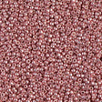 15/0 Duracoat Galvanized Miyuki Seed Bead, Dark Coral, 4209