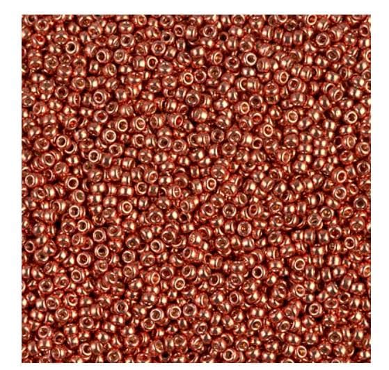 15/0 Duracoat Galvanized Miyuki Seed Bead, Pink Blush, 4207