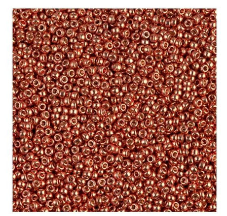 15/0 Duracoat Galvanized Miyuki Seed Bead, Pink Blush, 4207