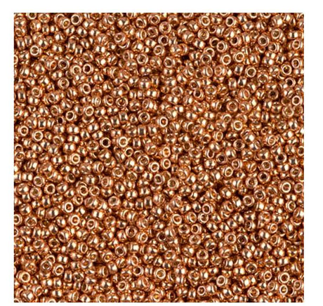 15/0 Duracoat Galvanized Miyuki Seed Bead, Muscat, 4206