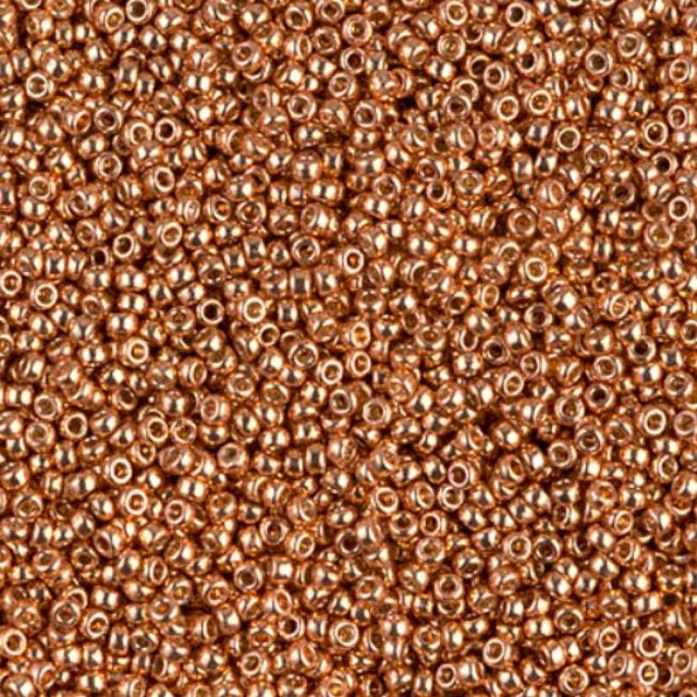 15/0 Duracoat Galvanized Miyuki Seed Bead, Muscat, 4206