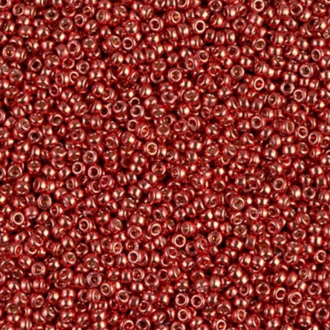 15/0 Duracoat Galvanized Miyuki Glass seed bead, Berry, 4208
