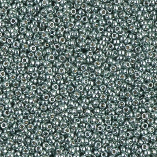 15/0 Duracoat Galvanized Miyuki Seed Bead, Sea Foam, 4216