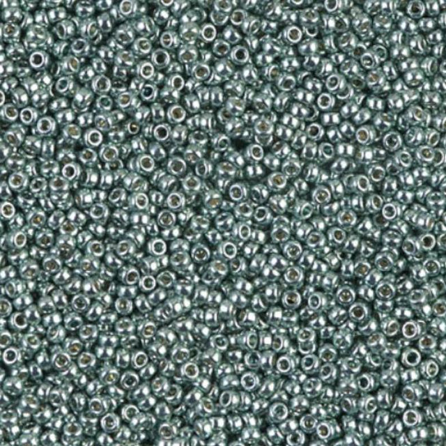 15/0 Duracoat Galvanized Miyuki Seed Bead, Sea Foam, 4216
