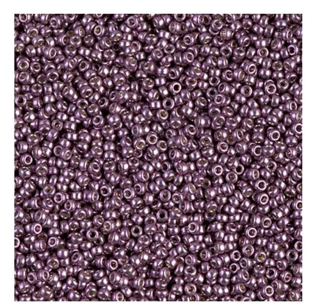 15/0 Duracoat Galvanized Miyuki Seed Bead, Eggplant, 4220