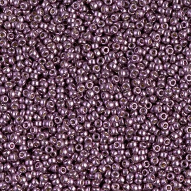 15/0 Duracoat Galvanized Miyuki Seed Bead, Eggplant, 4220