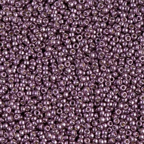 15/0 Duracoat Galvanized Miyuki Seed Bead, Eggplant, 4220
