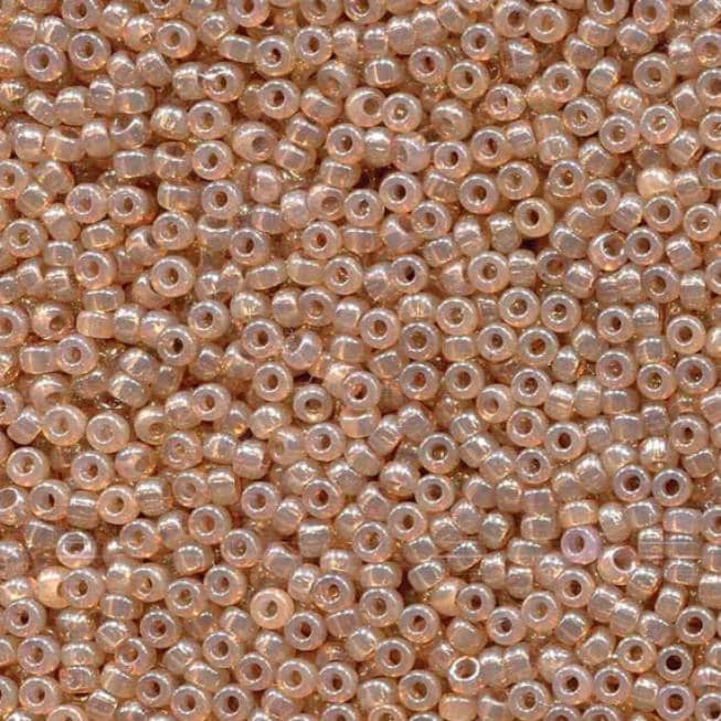 Translucent Peony Miyuki round seed bead in color 2371 size 11.
