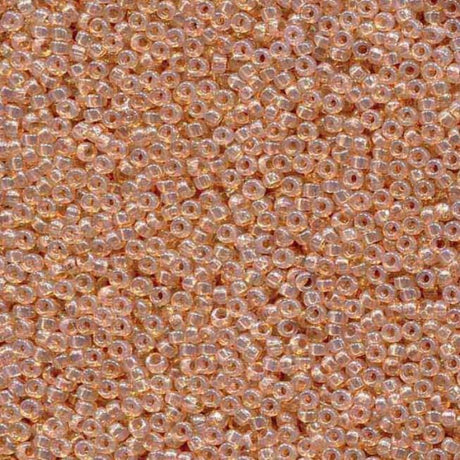 Translucent Peony Miyuki round seed bead in color 2371 size 15.