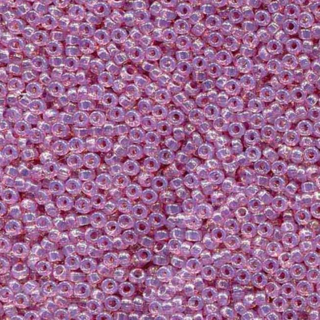 Translucent Thistle Miyuki round seed bead in color 2373 size 15.