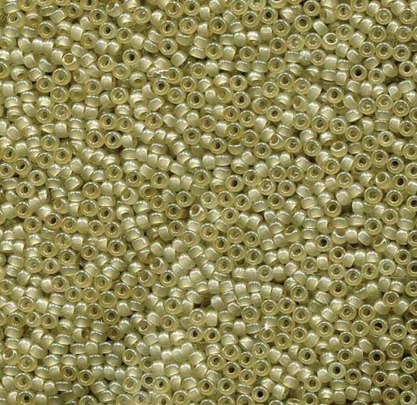 15-2374 Translucent Celery, Miyuki Seed Bead 15/0
